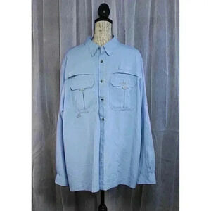 Men's HABIT XL Solar Factor 40+ 360 degree venting long sleeve button down shirt